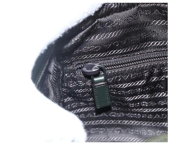 Borsa a Spalla PRADA in Nylon Verde Argento Autentica ti3679 - vista 19