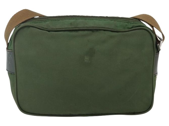 Borsa a Spalla PRADA in Nylon Verde Argento Autentica ti3679 - vista 2