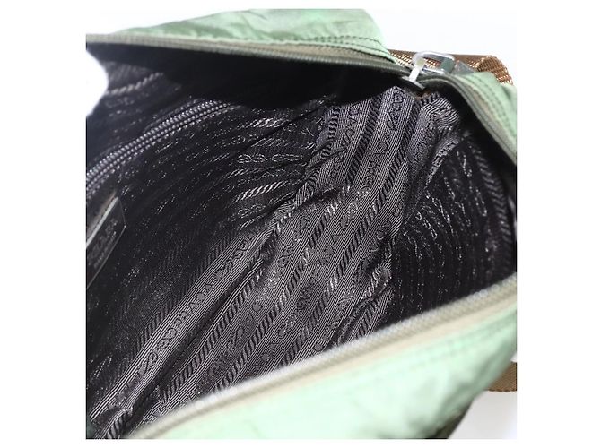 Borsa a Spalla PRADA in Nylon Verde Argento Autentica ti3679 - vista 20
