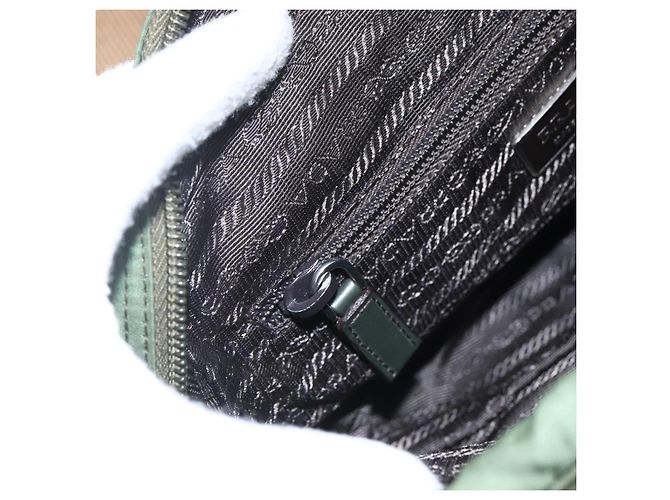 Borsa a Spalla PRADA in Nylon Verde Argento Autentica ti3679 - vista 22
