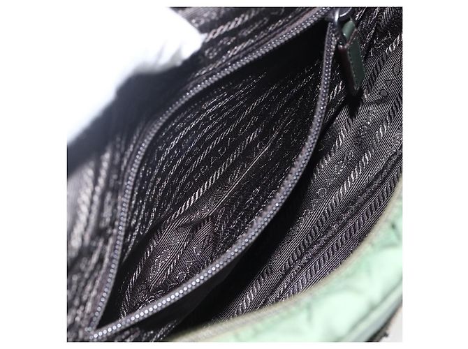 Borsa a Spalla PRADA in Nylon Verde Argento Autentica ti3679 - vista 23