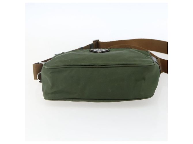 Borsa a Spalla PRADA in Nylon Verde Argento Autentica ti3679 - vista 5