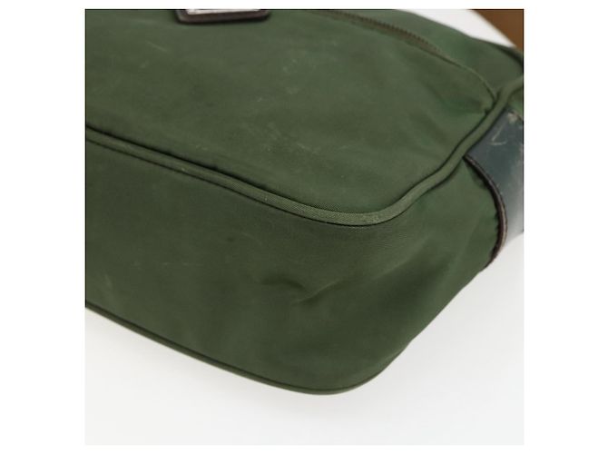 Borsa a Spalla PRADA in Nylon Verde Argento Autentica ti3679 - vista 9