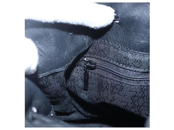 SAINT LAURENT Bolso de Hombro Cuero Negro Rojo Oro Auth 171068V Roja Dorado - vista 18