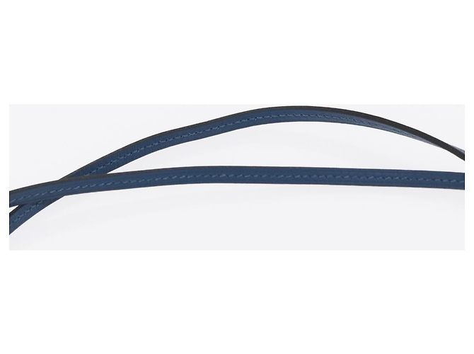 Hermès Collana HERMES Okelley GM Pelle Blu Marina Auth 169915SAV Blu navy - vista 13