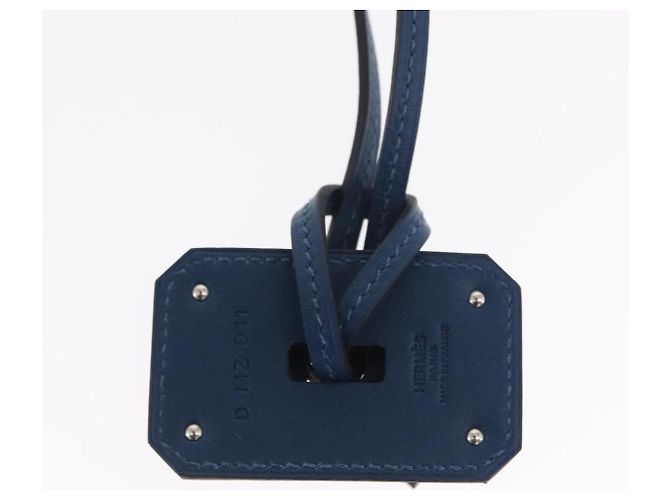 Hermès Collana HERMES Okelley GM Pelle Blu Marina Auth 169915SAV Blu navy - vista 8