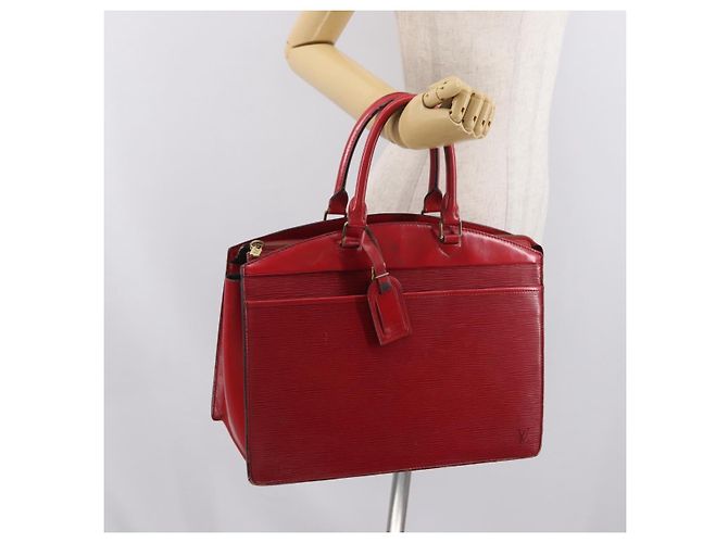 LOUIS VUITTON Borsa a Mano Epi Riviera Rossa M48187 LV Auth BA10352 Rosso - vista 23