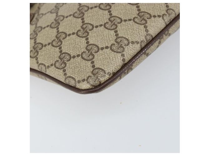 Borsa Sherry Line GG Supreme Web di GUCCI in PVC beige e oro 904 02 047 Auth 171964 D'oro - vista 13
