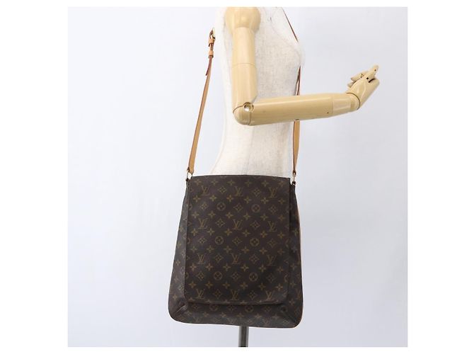 LOUIS VUITTON Borsa a Spalla Monogram Musette M51256 LV Auth ka2275 Monogramma - vista 21