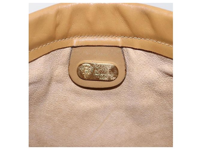 Gucci Borsa a spalla Micro GG Supreme in PVC Beige Oro Auth ti3673 D'oro - vista 14