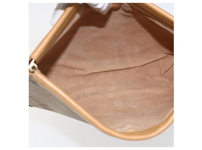 Gucci Borsa a spalla Micro GG Supreme in PVC Beige Oro Auth ti3673 D'oro - vista 15
