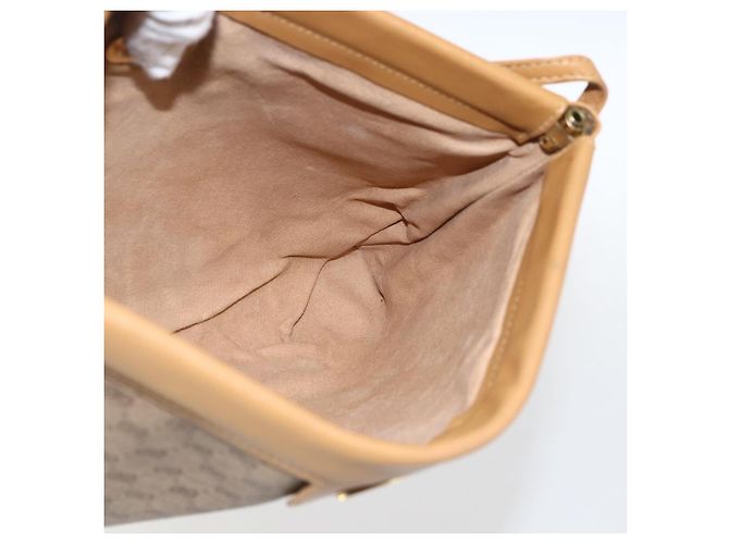 Gucci Borsa a spalla Micro GG Supreme in PVC Beige Oro Auth ti3673 D'oro - vista 16