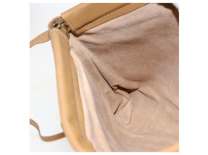 Gucci Borsa a spalla Micro GG Supreme in PVC Beige Oro Auth ti3673 D'oro - vista 17