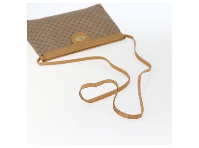 Gucci Borsa a spalla Micro GG Supreme in PVC Beige Oro Auth ti3673 D'oro - vista 7