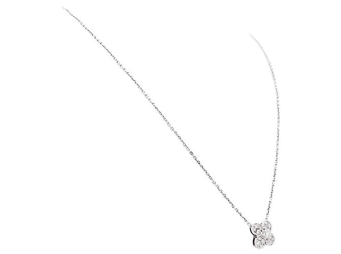 Collana Van Cleef & Arpels, "Trefle", oro bianco e diamanti. - view 3