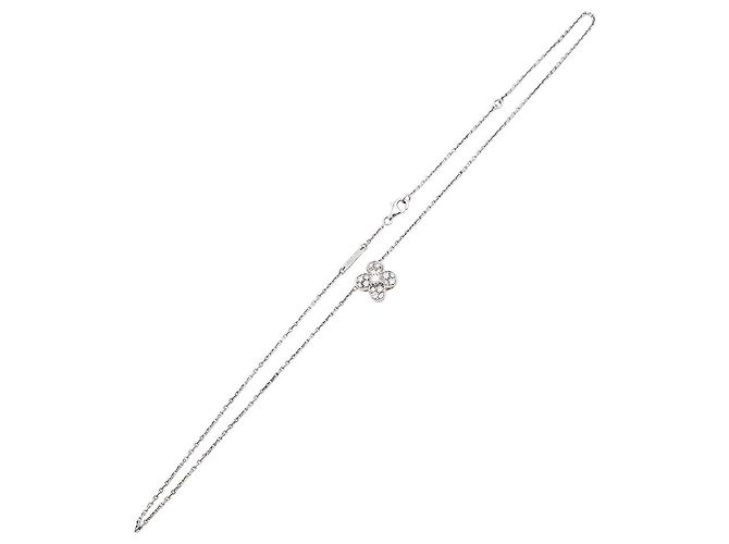 Collana Van Cleef & Arpels, "Trefle", oro bianco e diamanti. - view 4