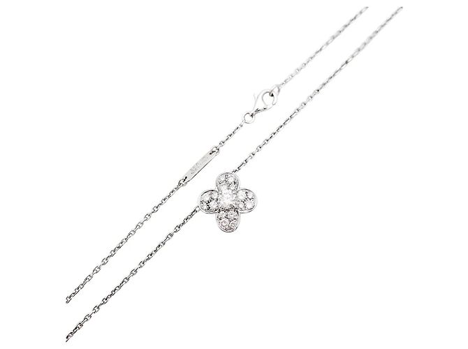 Collana Van Cleef & Arpels, "Trefle", oro bianco e diamanti. - view 5