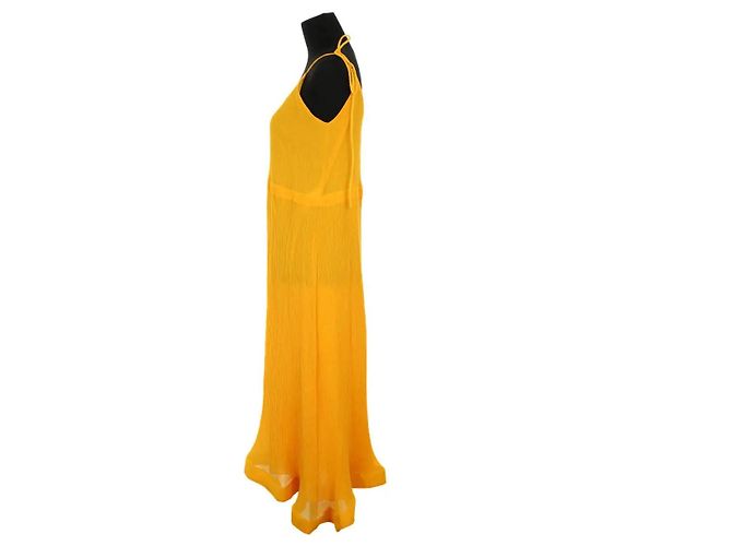 JW Anderson Vestido de algodón amarillo - vista 3