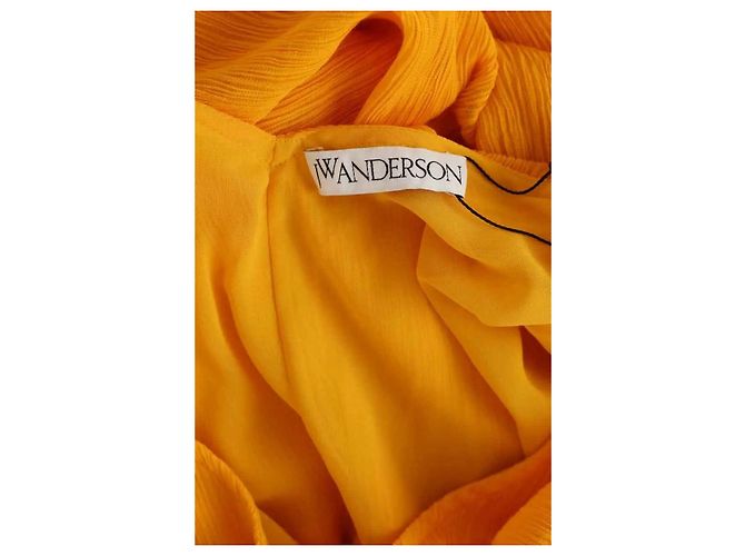 JW Anderson Vestido de algodón amarillo - vista 5