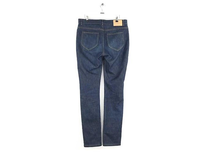 Louis Vuitton Jeans dritti in cotone blu - vista 2