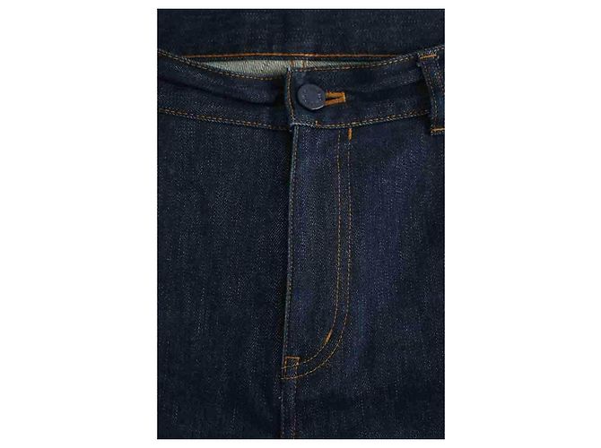 Louis Vuitton Jeans dritti in cotone blu - vista 3