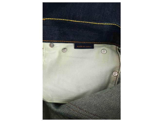 Louis Vuitton Jeans dritti in cotone blu - vista 6