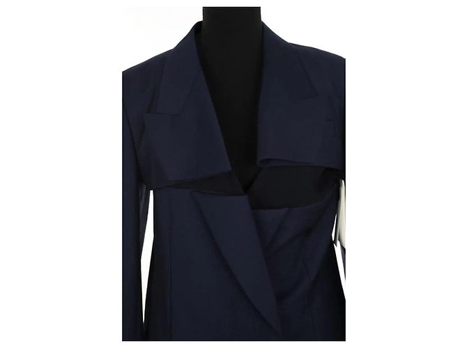 Nina Ricci Blaue Wolljacke - Ansicht 2