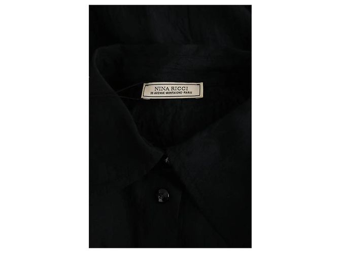 Nina Ricci Camicia nera Nero - vista 5