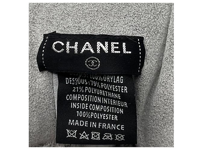 Cuscino da viaggio in pelliccia di coniglio Orylag grigio di Chanel - vista 4