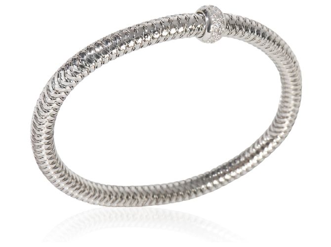 Bracciale Flex Primavera in Oro Bianco e Diamanti Roberto Coin - vista 2