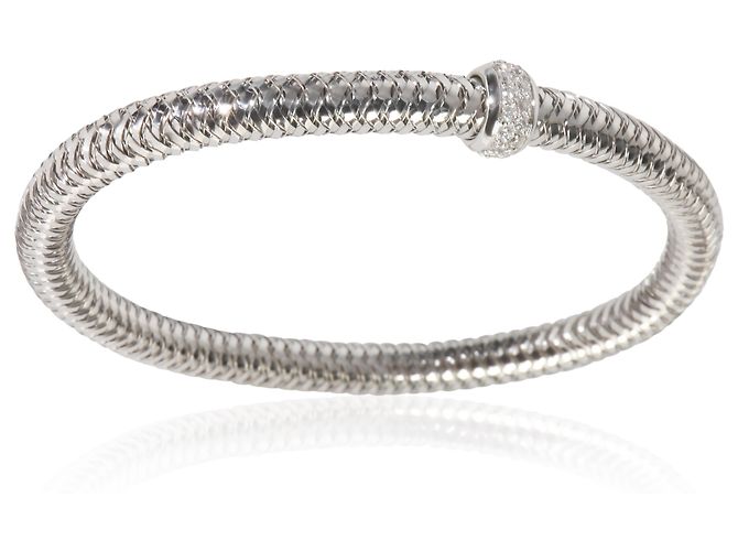 Bracciale Flex Primavera in Oro Bianco e Diamanti Roberto Coin - vista 5