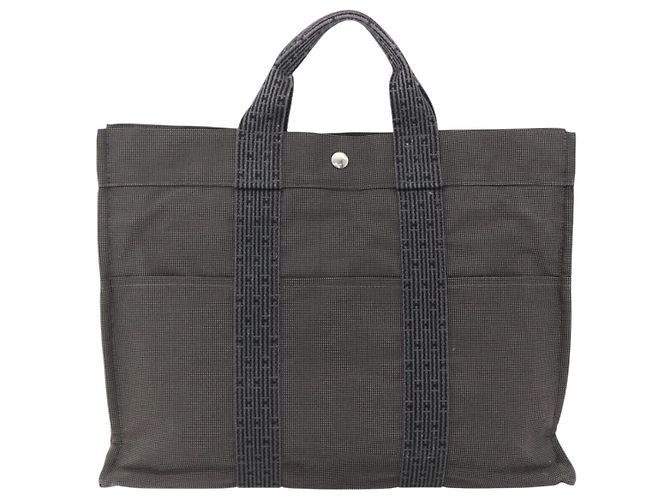 Hermès Fourre Tout Tote aus Canvas MM Braun - Ansicht 2