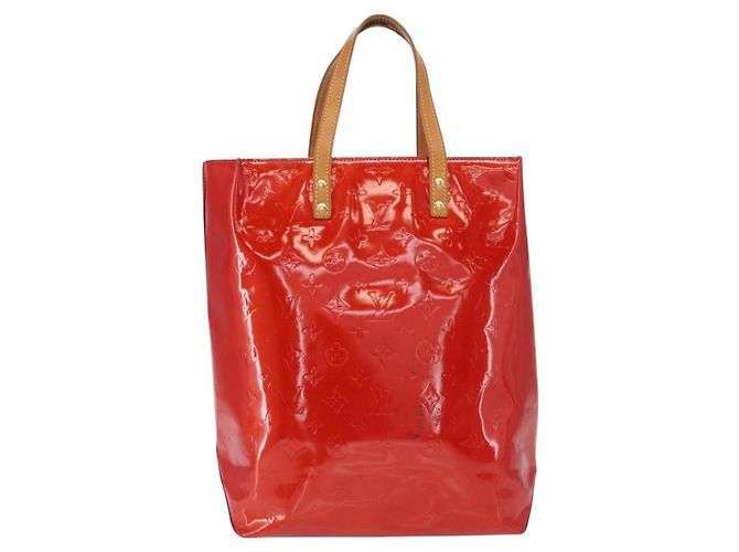 Borsa Reade Monogram Vernis PM di Louis Vuitton Rosso - vista 2