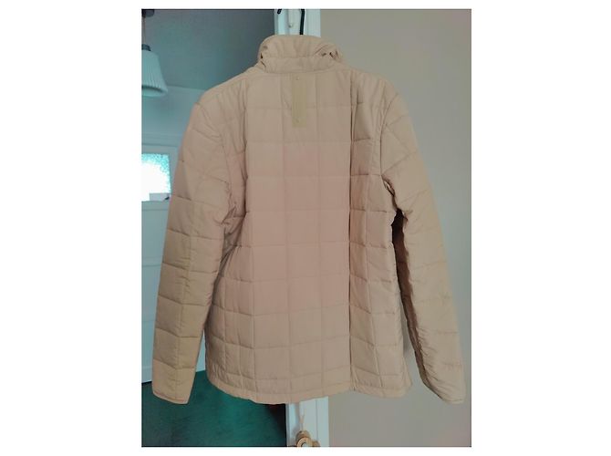 Nuova giacca camicia foderata Rains S oversize Beige - vista 2
