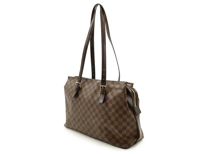Borsa Tote Chelsea Damier Louis Vuitton Marrone - vista 3