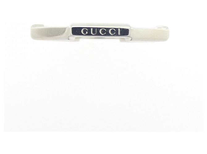 Anello Specchio Gucci in Oro Bianco - vista 2