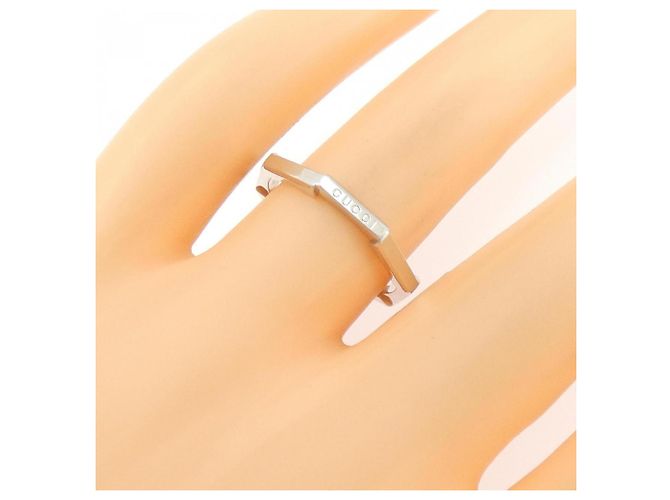 Anello Specchio Gucci in Oro Bianco - vista 5