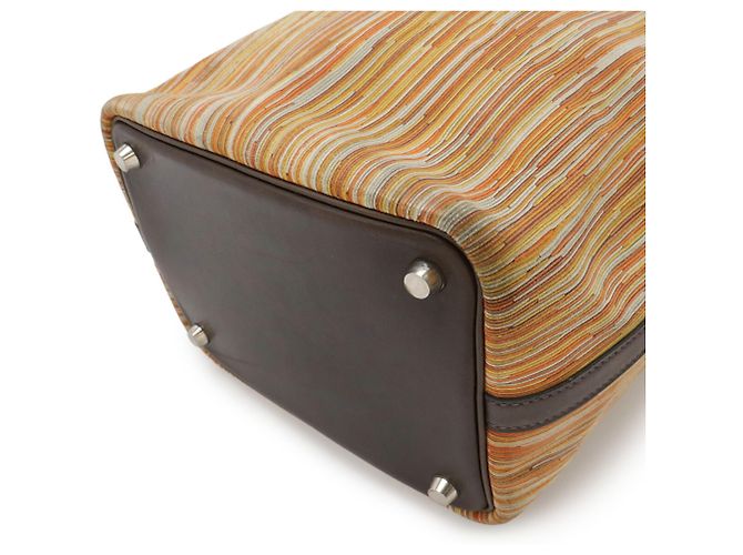 Borsa Tote Picotin PM di Hermès Multicolore Arancione Marrone scuro - vista 4