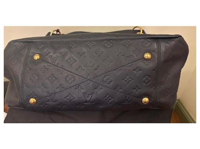 Borsa a mano Louis Vuitton Artsy in pelle blu notte Blu navy - vista 6