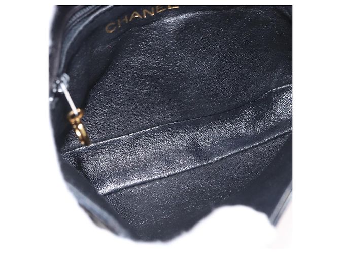Chanel Vintage CC Flap Waist Patent Leather small Nero - vista 5