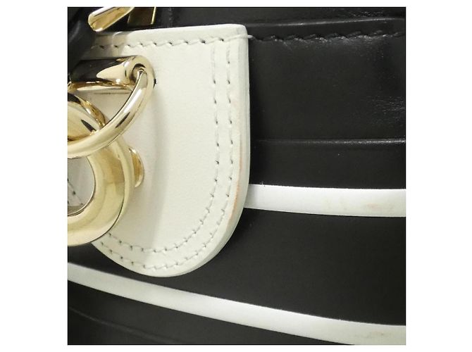Borsa a mano Vibe Small Christian Dior Nero Bianco - vista 8