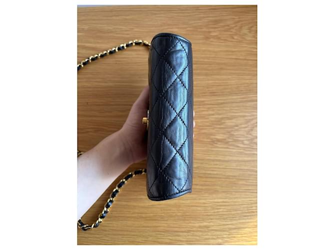 Chanel Classic Flap Vintage (mini) Nero - vista 6
