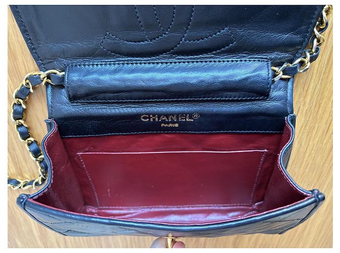 Chanel Classic Flap Vintage (mini) Nero - vista 8