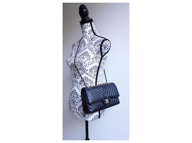 Borsa Chanel Timeless Media Nero - vista 11