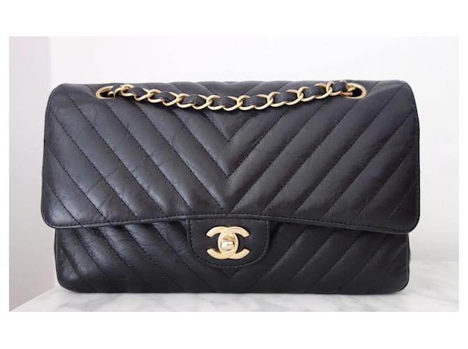 Borsa Chanel Timeless Media Nero - vista 15