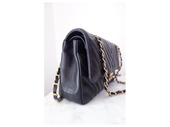 Borsa Chanel Timeless Media Nero - vista 4