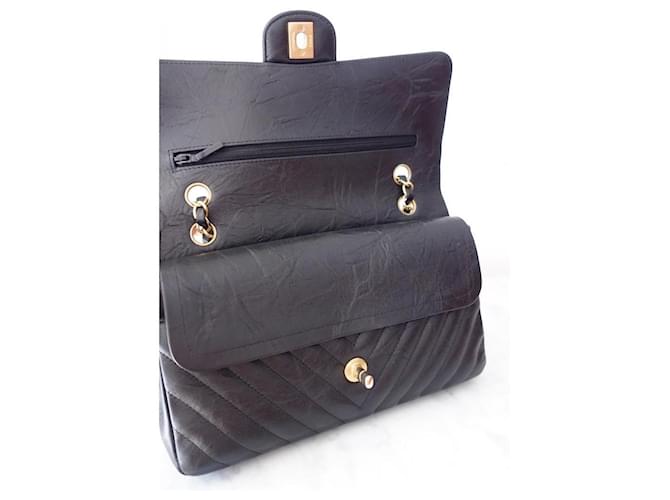 Borsa Chanel Timeless Media Nero - vista 8