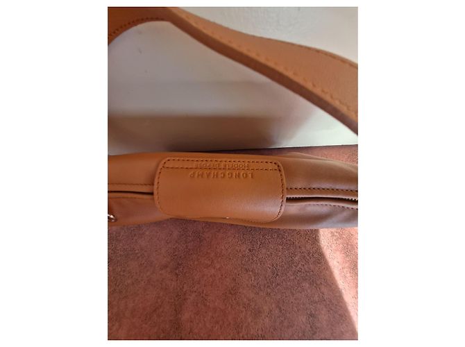 Sac à bandoulière Longchamp Le Pliage Xtra en cuir Caramel - vue 3