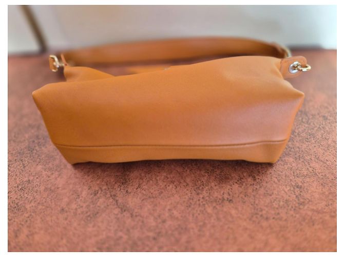 Sac à bandoulière Longchamp Le Pliage Xtra en cuir Caramel - vue 6