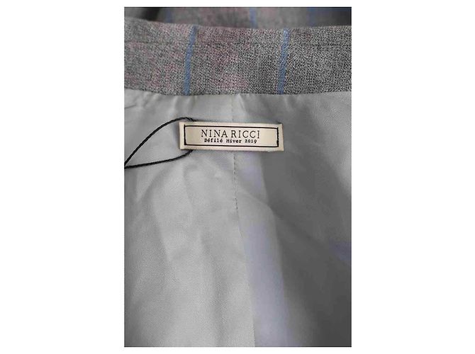 Nina Ricci Blazer de lana gris - vista 5